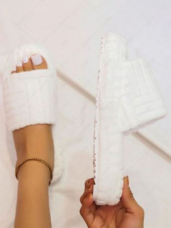 Claquette Blanche effet éponge Femme Taille 36 - photo numéro 3