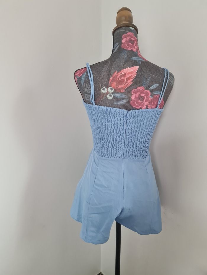 Combishort bleu ciel zara - photo numéro 3