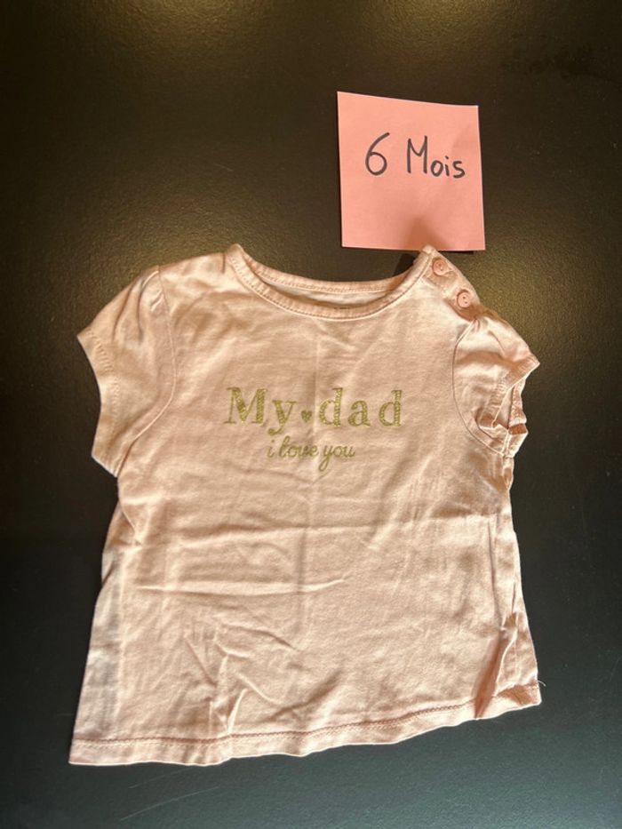 Teeshirt manche courte rose pale - photo numéro 2