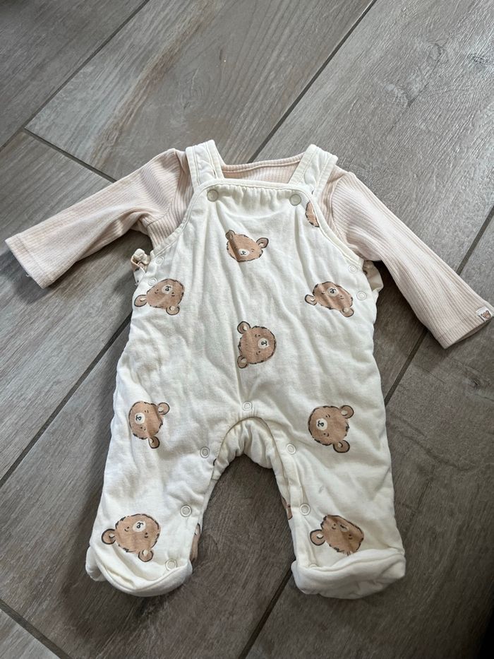 Ensemble salopette bébé fille - photo numéro 1
