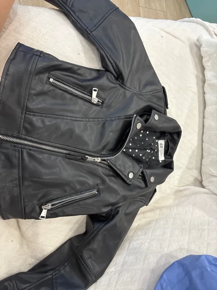 Veste motard H&M 6/7 ans