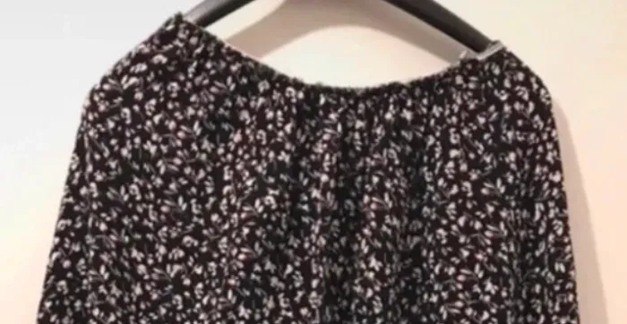 Jupe femme longue élastique sur la taille noire fleuris taille unique - photo numéro 3