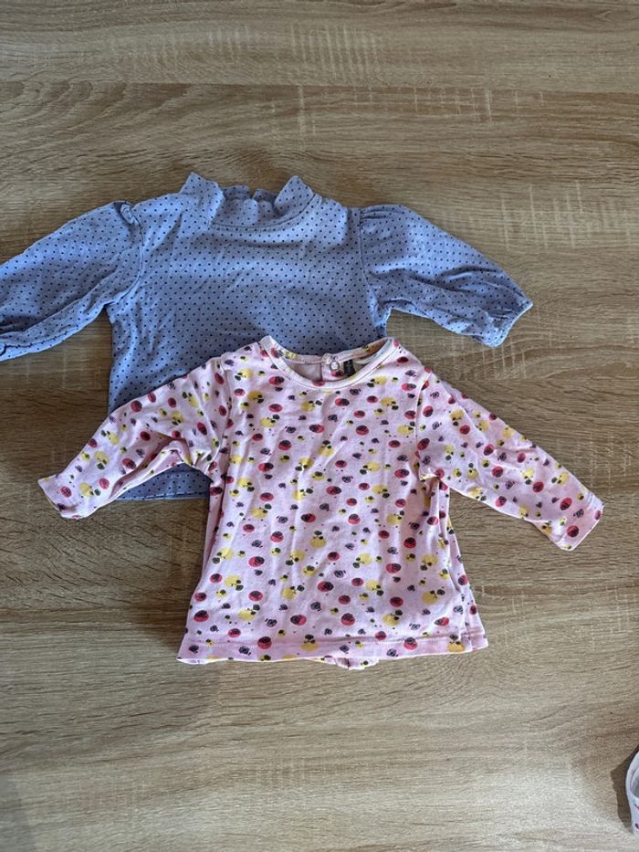 Lot 3 haut manche longues bébé fille - photo numéro 3