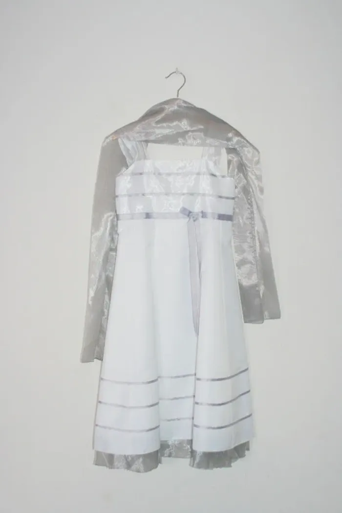 Robe Enfant d'honneur blanche Morelle Mariage 8 ans