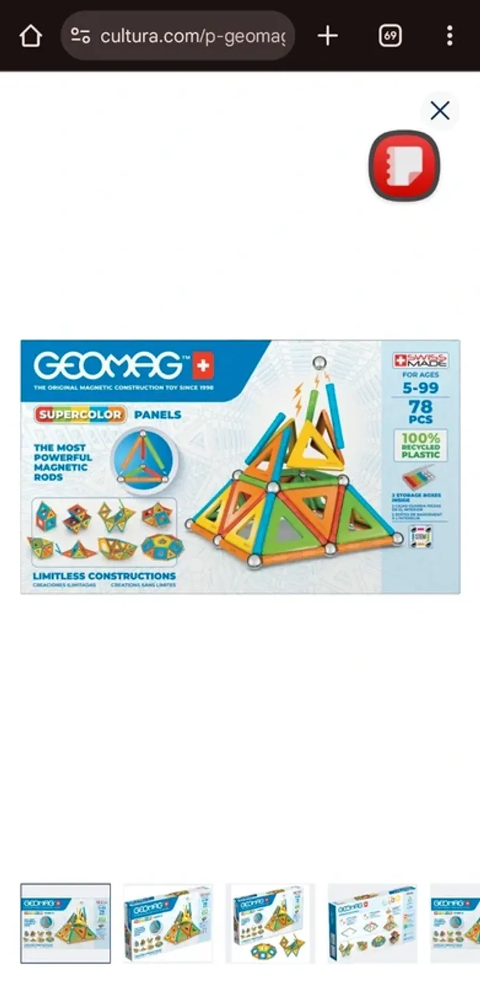 Geomag 78 pièces - photo numéro 2