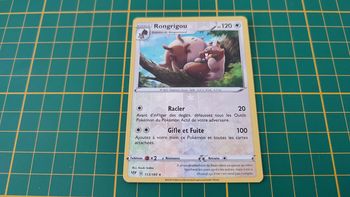 153/189 Carte Pokémon Rongrigou rare reverse Epée et Bouclier EB03 Ténèbres Embrasées #B10