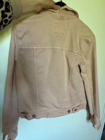 Veste en jean rose