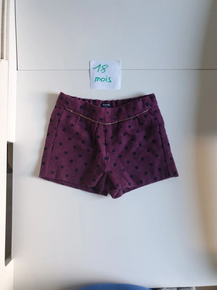 Short mi-saison à pois