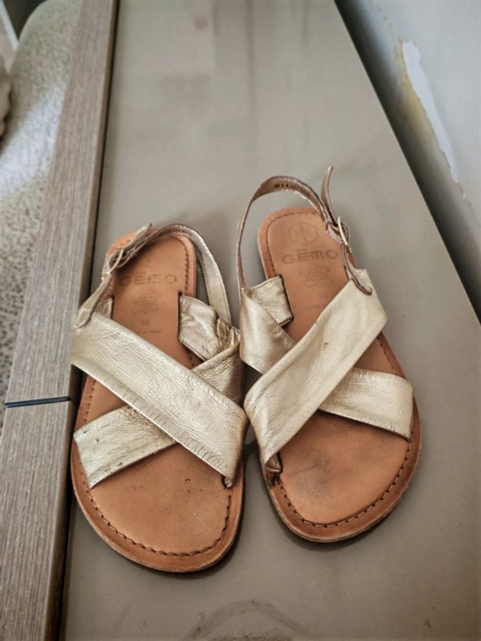 Sandales doré taille 33 - photo numéro 3