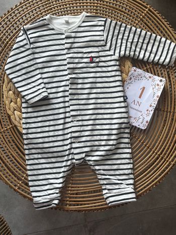 Combinaison petit bateau, 12 mois neuf