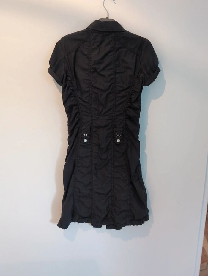 Robe chemise cintrée noire S - photo numéro 2