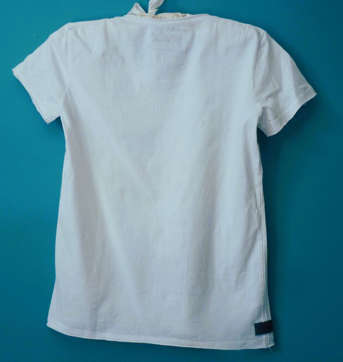 T-shirt garçon Deeluxe 12 ans TBE blanc sound festival groove - photo numéro 5