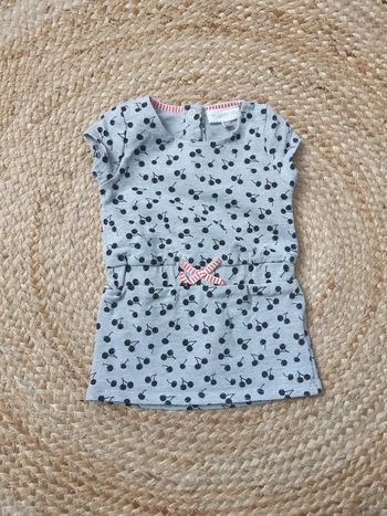 Robe manches courtes cerise Bel&Bo 62 cm