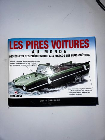 Livre «  les pires voitures au monde »