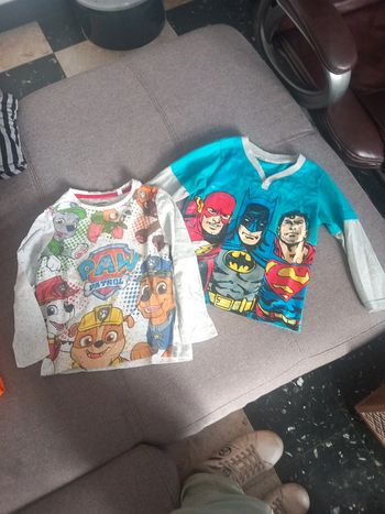 2 t shirt manche longue nickelodeon 4 ans