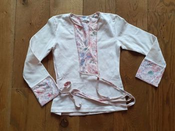 Tunique 11-12 ans kookai blanche rose