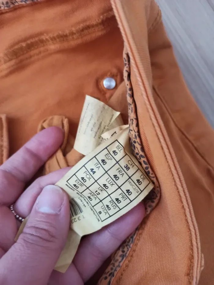 Pantalon slim moutarde - photo numéro 5