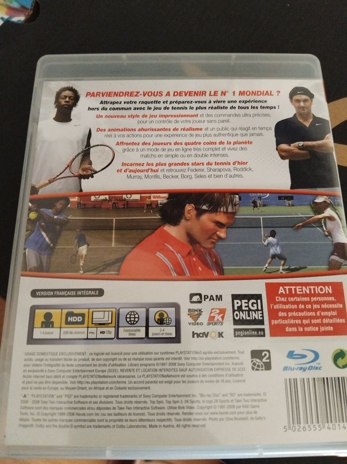 Jeux de tennis ps3 - photo numéro 2