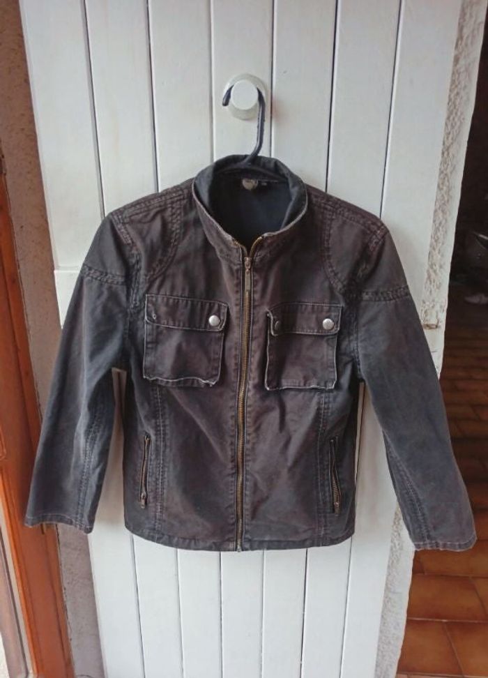 Veste noir délavé bikool 12 ans