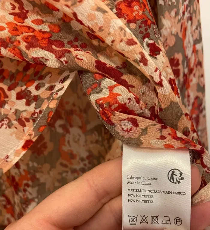 Blouse fleurie transparente - photo numéro 5