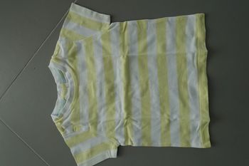 T-shirt manches courtes
Rayé jaune et blanc
12 m