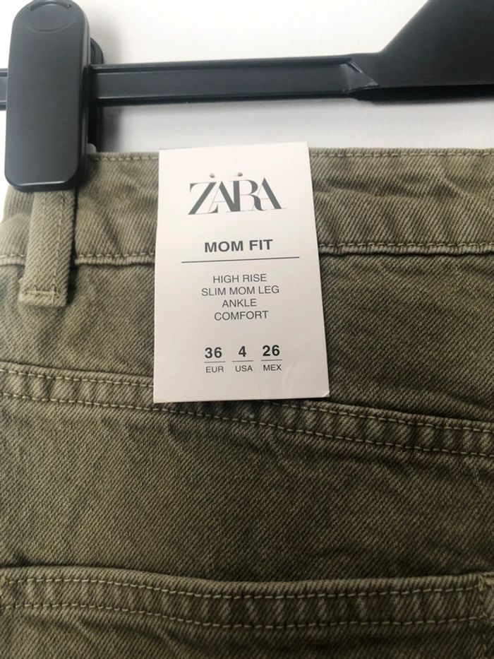 Superbe beau jean Mom Fit Zara taille haute neuf avec étiquette taille 36 - photo numéro 6