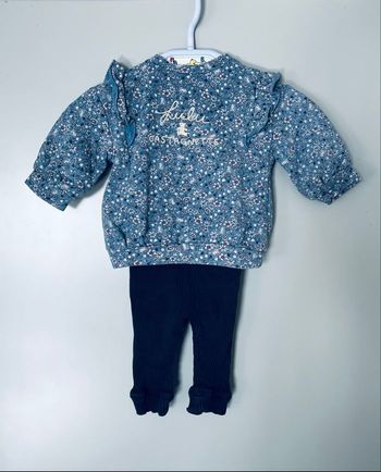 Ensemble sweat et legging « Lulu Castagnette » taille 6 mois