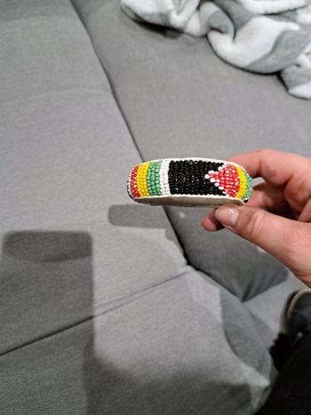 Bracelet perles et cuir