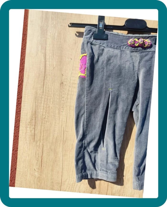 Pantalon 3/4 gris velours 4 ans Orchestra - photo numéro 2
