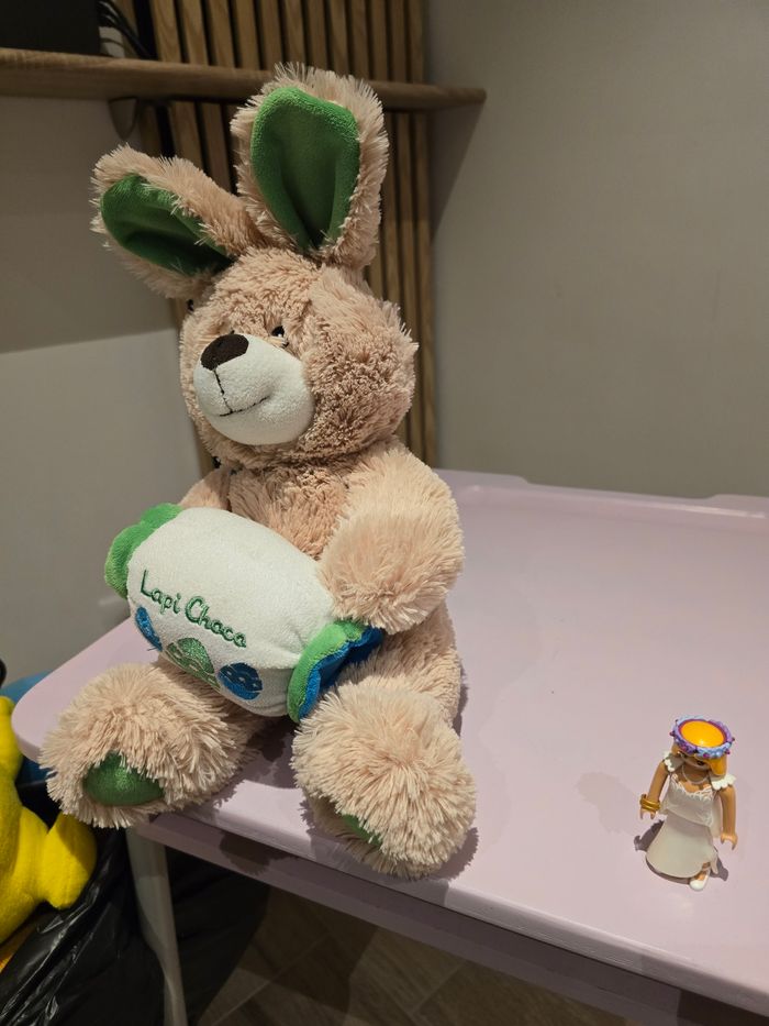 LAPIN CHOCO EN PELUCHE  40 cm - photo numéro 4