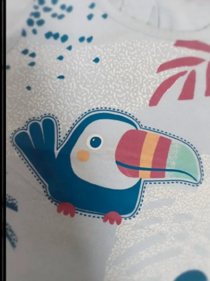 Tee-shirt manches courtes Du Pareil au Même fille 18 mois - photo numéro 2