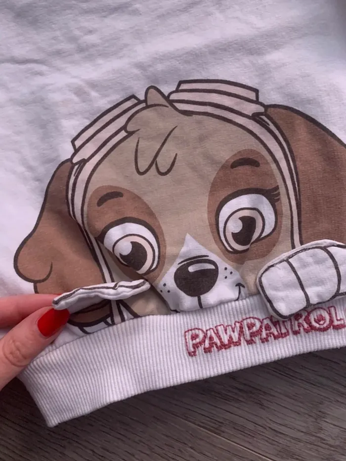 Pull sweat blanc Stella Paw Patrol en 12 mois - photo numéro 2