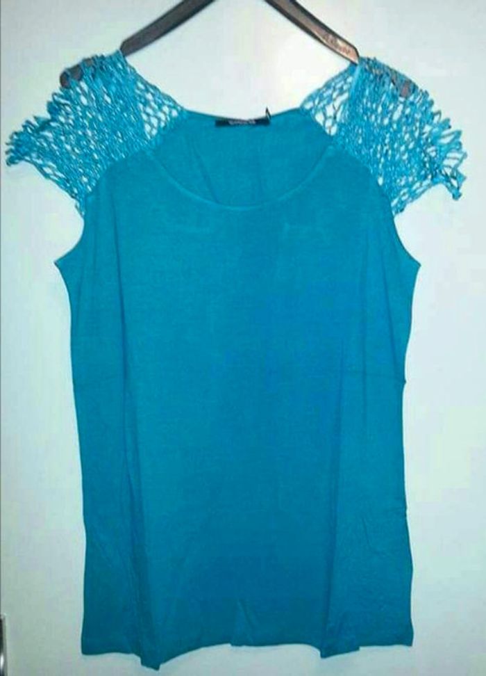 Tee-shirt à mancherons T46/48 - photo numéro 4