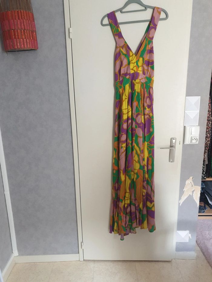 Magnifique robe longue imprimé multicolore PROMOD - photo numéro 10