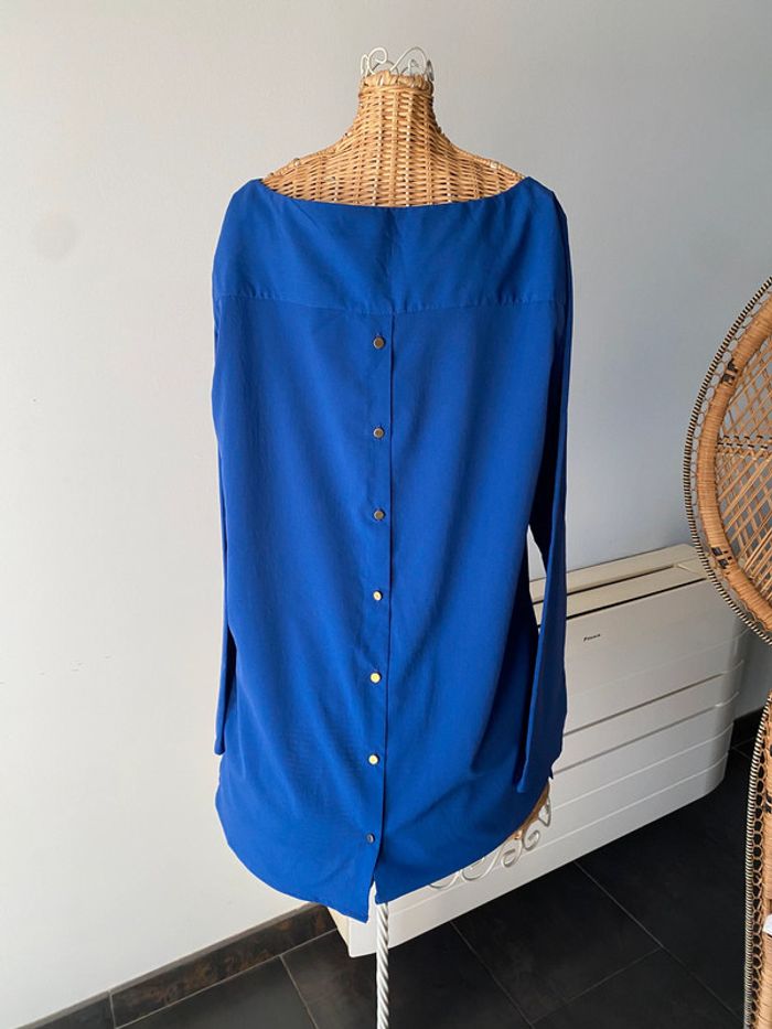 Blouse Zara bleu roi taille 36 - photo numéro 4