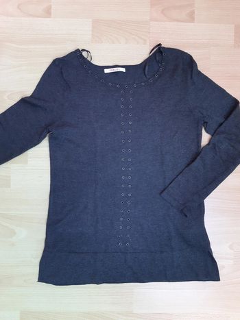 Pull léger gris Camaïeu taille 36 TBE