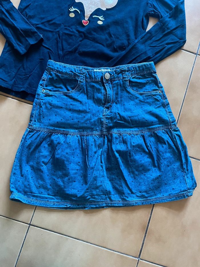 Ensemble fille jupe + t shirt 12 ans - photo numéro 3