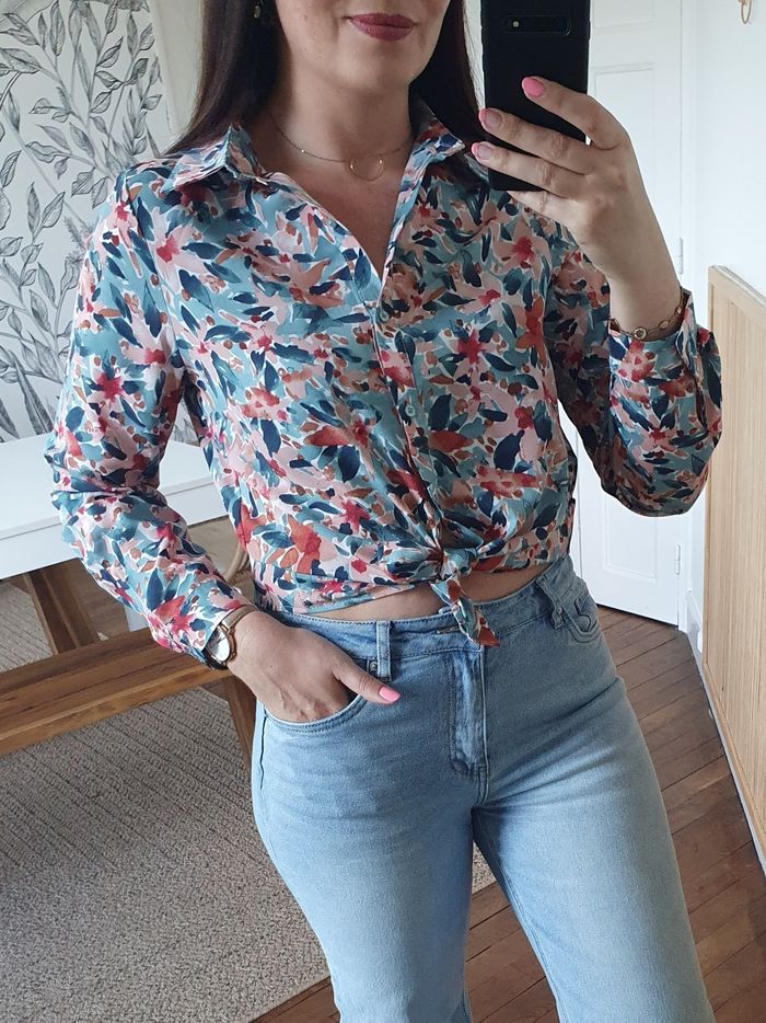 Chemise fleurie Lisbonne multicolore Taille L - photo numéro 2
