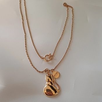 Collier moshino en métal doré