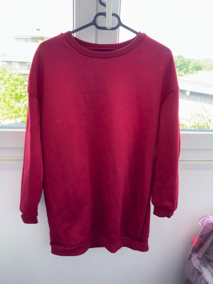 Robe pull bordeaux