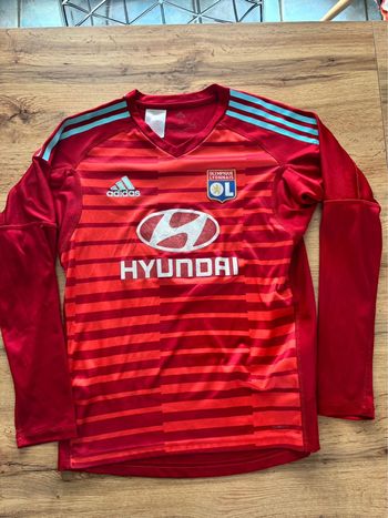 T-shirt foot gardien Olympique lyonnais adidas taille 13-14 ans