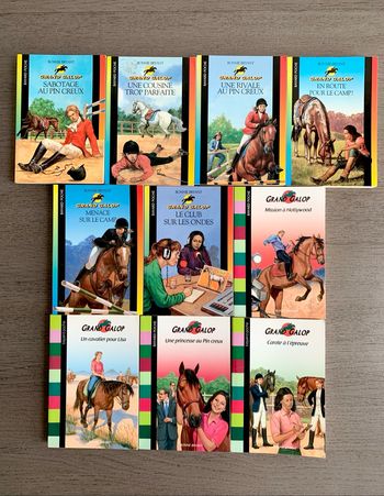 Lot (partiel possible) de 10 livres Grand  galop