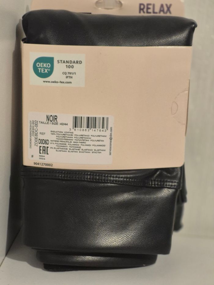 joli legging effet cuir DIM Relax & Go femme T42 / 44 - photo numéro 4