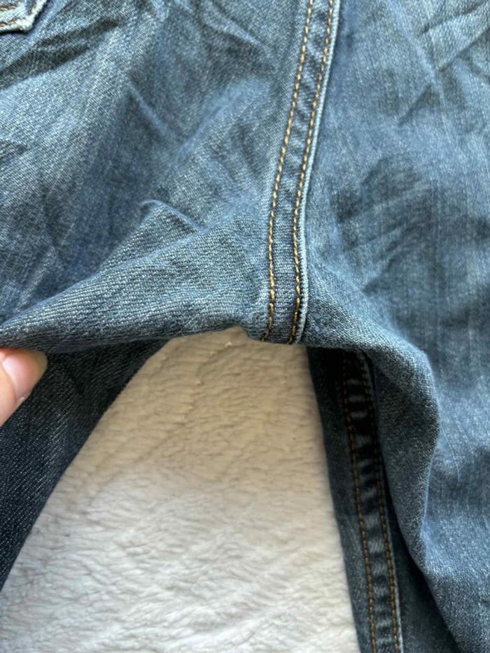 Jean Levi’s 514 regular Straight droit L42/44 W33 L30 Bleu brut délavé homme Mexique US rare - photo numéro 14