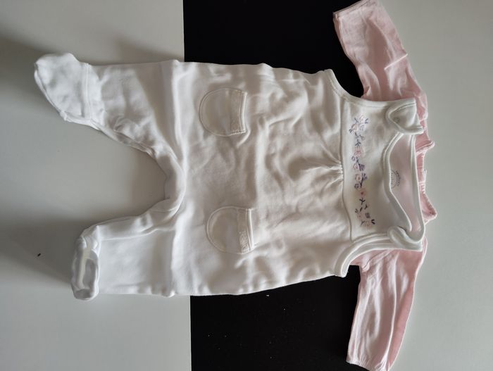 Ensemble salopette + haut bébé fille