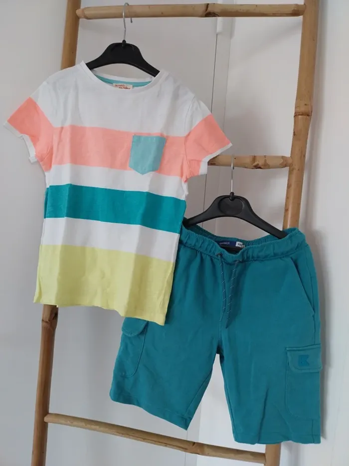 Short avec t-shirt 8 ans