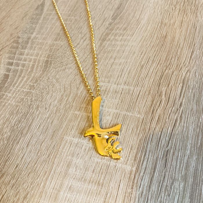 Collier vintage | oiseau | doré 🌿
