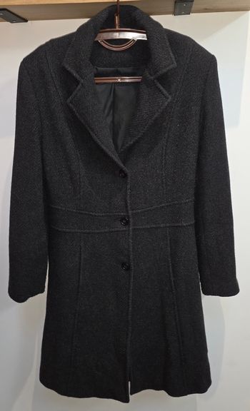Manteau laine noir 40