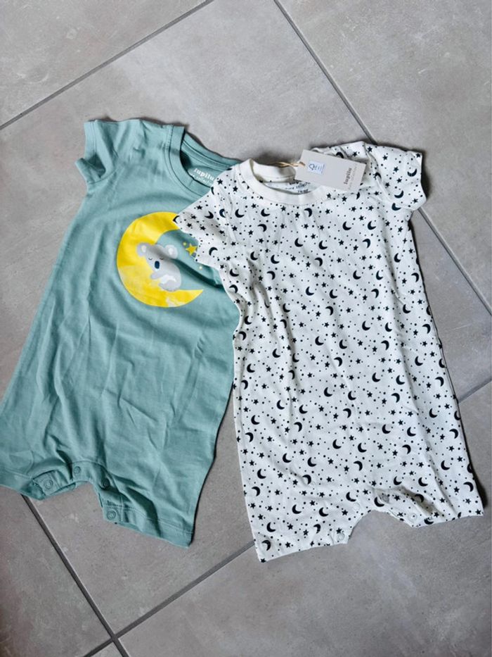 2 combi shorts bébé 6-12 mois Lupilu neuves
