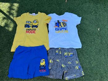4 pièces pyjashort Minions
